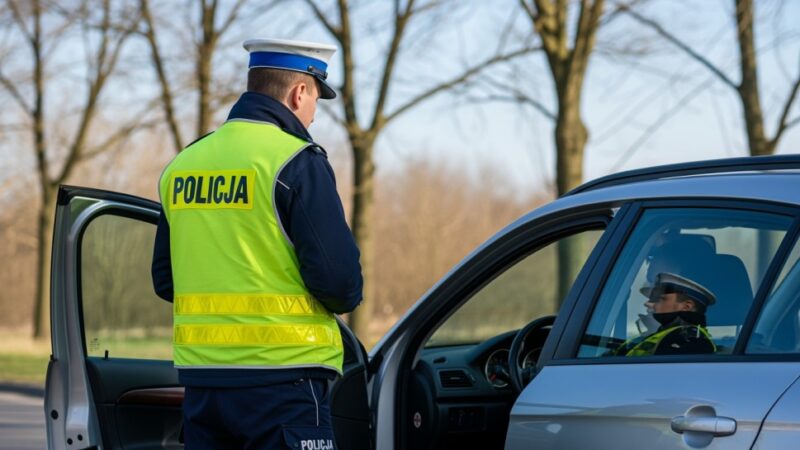 Niebezpieczne poranki: policja ostrzega przed oślepiającym słońcem na drogach